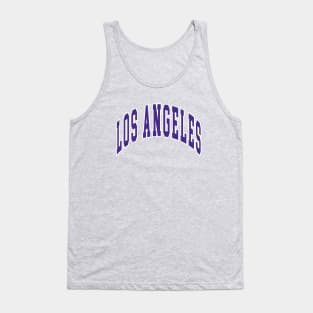 Los Angeles - Block Arch - Gold Purple/White Tank Top